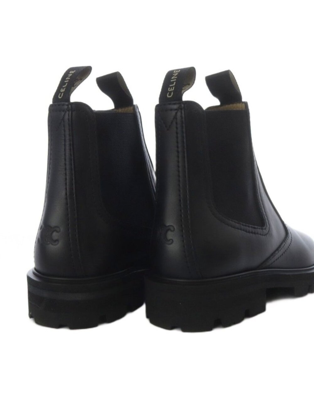 Celine Margaret Chelsea Boots Side Gore Short Flat Calfskin 36 Black - Picture 8 of 8